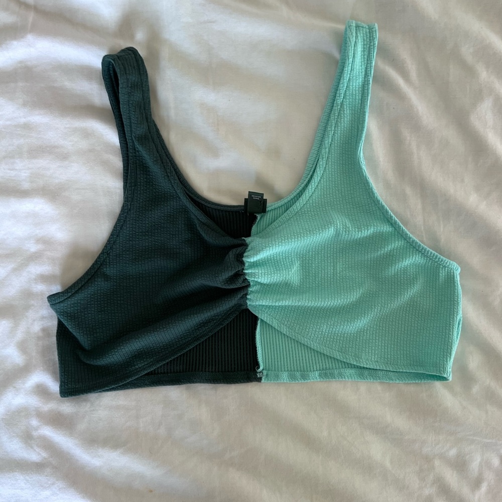Wild Fable color block cropped tank top